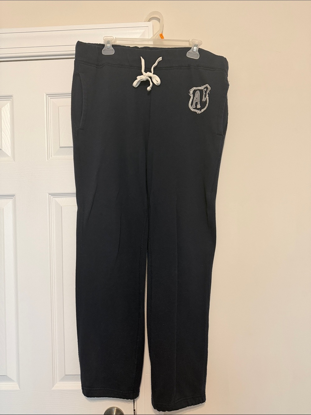 Men’s Navy Drawstring Sweatpants with Patch Logo